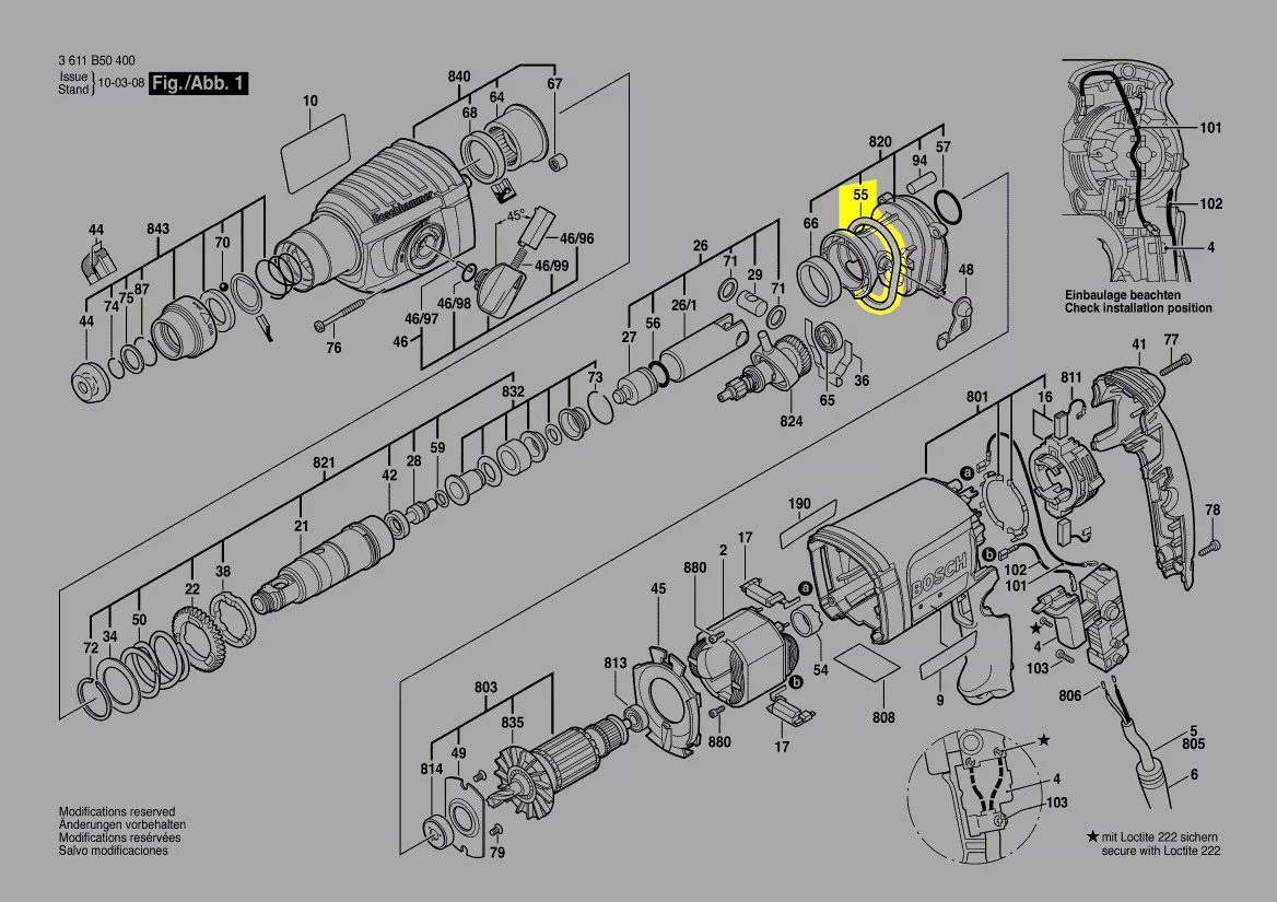 Joint réf. 1 610 290 226 Bosch